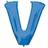 Amscan Letter V Supershape Blue Foil Balloons 34/86cm P70 P50