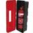 Fire extinguisher box, black/red, for extinguisher