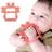 PETINUBE Anti-Dropping Silicone Baby Wrist Teether Soothing Pacifier for Infants 3 Months Babies Made in Korea (Crab)