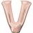 Anagram 89774 37 in. Letter V Rose Gold Balloon