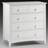 Treck White Stone 3+2 Drawer Chest - White