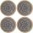 KitchenCraft Creative Tops Set 4 Jute Mandala Place Mat Blue