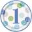 Unique Party 73305 23cm Blue Dots 1st Birthday Paper Plates, Pack of 8