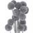 Hill Interiors Dried Grey Bunch Of 20 Artificial Plant