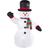 Beliani Christmas Inflatable LED Snowman 200 cm White RUKA