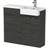 Hudson Reed Fusion RH Combination Unit with Square Semi Recessed Basin 1000mm Wide Hacienda Black