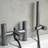 Arte Deck Mounted Handleless Bath Shower Grey