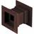 Brown 4pcs Mini Square Air Vent Cover