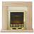 Adam Malmo Fireplace Suite in Oak with Blenheim Electric Fire in Brass, 39 Inch