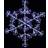 Premier Decorations 40cm Microbrights Snowflake Christmas Lamp