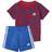 Adidas Infant Sum Count Summer Set - Top Scarlet/Blue Bottom Blue/White