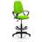 Dynamic Eclipse I Lever Task Operator Chair Lime Fully Bespoke Colour With Loop Arms with Hi Rise Draughtsman Kit