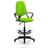 Dynamic Eclipse I Lever Task Operator Chair Lime Fully Bespoke Colour With Loop Arms with Hi Rise Draughtsman Kit