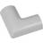 50mm x 25mm White Clip Over Flat Corner Bend Trunking Adapter 90 Degree Conduit