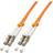 Lindy LC/LC 3m fiber optic cable OM2 Orange,Grey,White