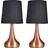 Pair of Copper Touch Table Lamp