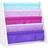 Crew Forever Kids 24 Book Rack Storage Bookshelf, 4-Tiers, White/Pink/Purple/Blue