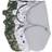 The Peanutshell Size 0-3M 3-Pack Camo Elephant Swaddles In Grey Grey/black/white white 0-3 Months