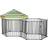 Pawhut Dog Playpen with Door & Removable Cover