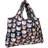 Wrapables Eco-Friendly Large Nylon Reusable Shopping Bag Crazy Cats