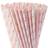 ALINK Biodegradable Pink Paper Straws, Pack of 100 Party Straws for Juice, Cocktail, Smoothies, Birthday, Wedding, Bridal/Baby Shower and Christmas Decorations