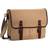 Canvas Messenger Bag #CV456 (Khaki)