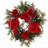 Nearly Natural Amaryllis Artificial Wreath 24-Inch Decoration