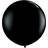 Unique 36" Giant Latex Black Balloons, Pack of 6