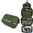 dopobo travelling toiletry bag portable hanging water-resistant wash bag for travelling business trip camping (army green)