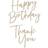 Spellbinders Glimmer Hot Foil Plate-Stylish Script Thank You/Happy Birthday