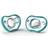 Nanobebe Flexy 3M 2-Pack Pacifiers In Teal Teal 3 Months