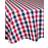 Zingz & Thingz Check 70" Round Tablecloth Red, Blue, White