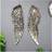 Melody Maison Large Silver Angel Wings Wall Decor