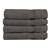 Allure Zero Twist 4pk Face Bath Towel Black