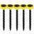 Timco 3.5 45mm Collated Drywall Screws Coarse Thread Black