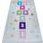 Bambino 1075 washing carpet hopscotch, Numbers 0.6x0.7"