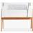 Gaia Hera Co-Sleep Crib with Mattress-Scandi White/Natural