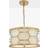 Dar Lighting Metal Hexagon Small Pendant Lamp