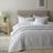 Catherine Lansfield Lennon Stripe Bedspread White