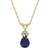 Celebration Gems Accent Pendant Necklace - Gold/Transparent/Blue