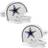 Cufflinks Inc Retro Dallas Cowboys Helmet Cufflinks - Silver/Blue