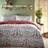 Furn Scandi Festive Single Duvet Cover Green, Red, White