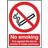 Safety Sign 210x148mm No Smoking PVC SR72079