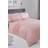 Sienna Teddy Sparkle Panel Duvet Cover Silver, Pink, Red