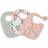 Little Unicorn Cotton Muslin Bib 3 Pack Â· Watercolor Roses