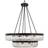 Crystorama Alister 26-Light Charcoal Pendant Lamp