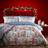 Furn. Festive Town Reversible Duvet Cover White, Red, Blue