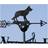 Alsatian Weathervane. Solid steel black wind vane.