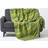 Homescapes Cotton Morocco Striped Blankets Green (200x150cm)