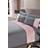 Sienna Blush, Crushed Band Duvet Cover Silver, Pink, Grey